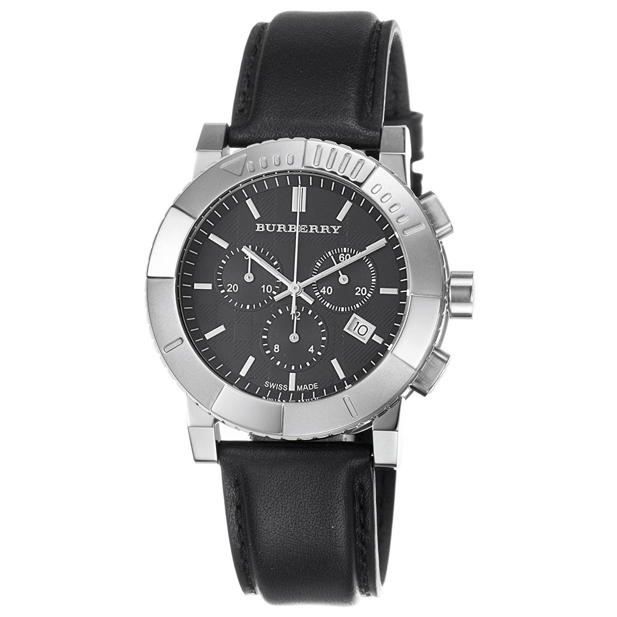 Burberry Men's BU2306 Trench Chronograph Black Leather Watch