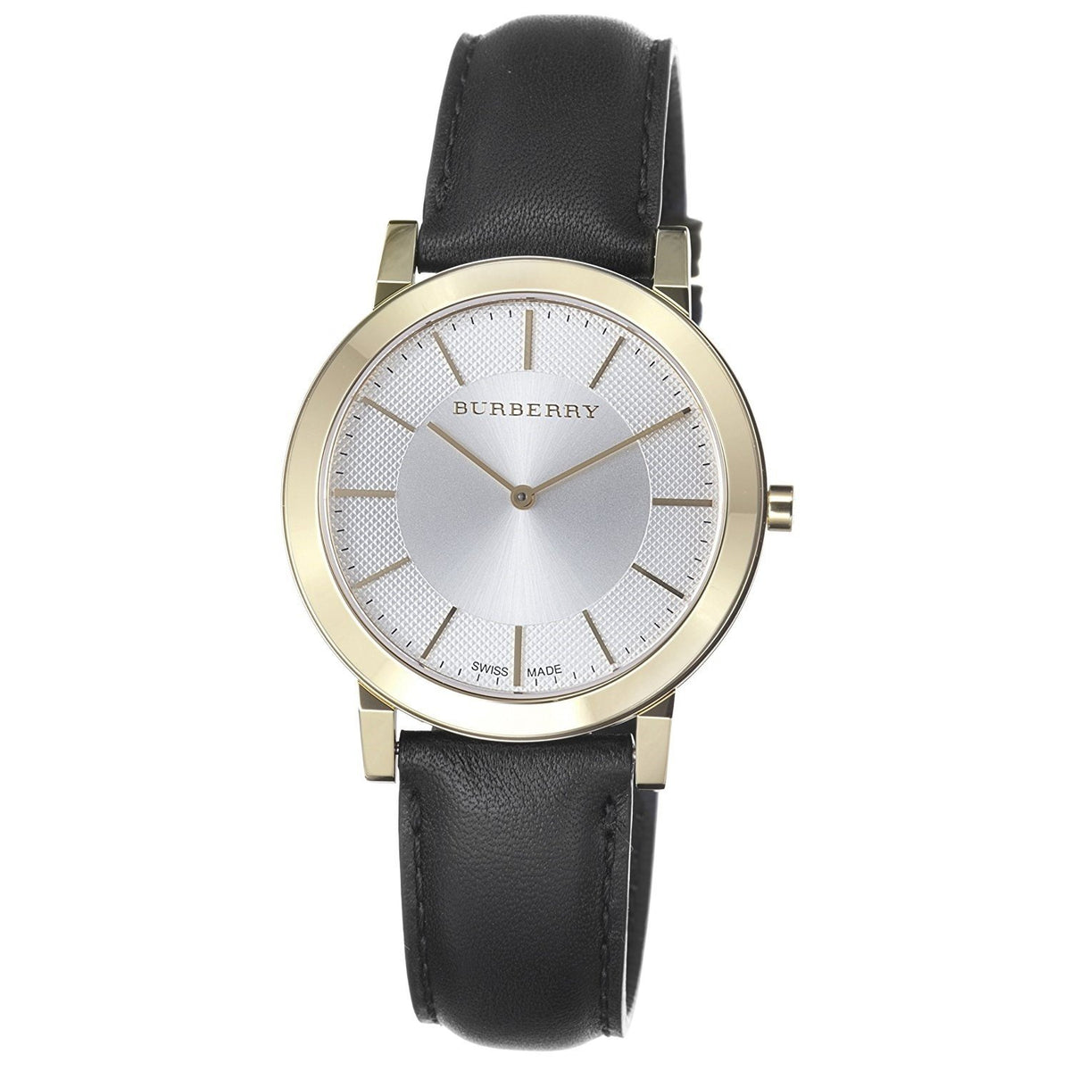 Burberry Men&#39;s BU2353 Slim Black Leather Watch