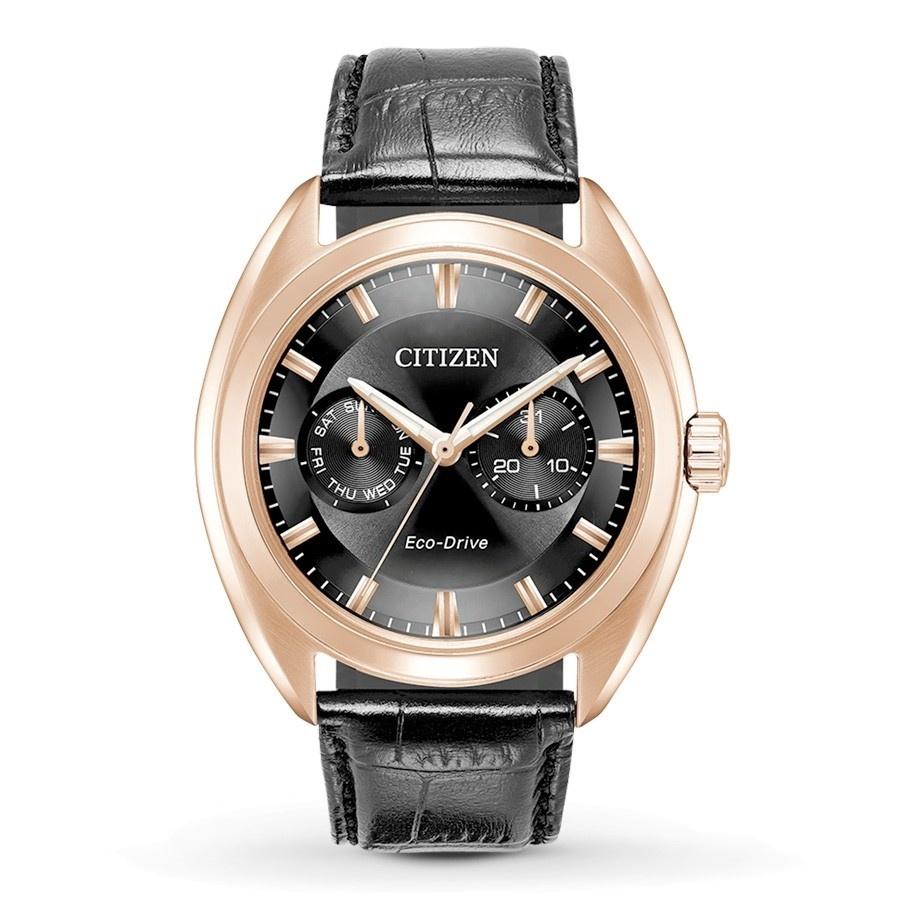 Citizen Men's BU4013-07H Paradex Black Leather Watch