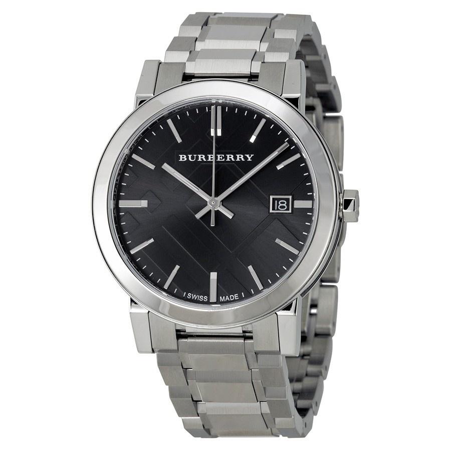 Burberry Unisex BU9001 Large Check Stainless Steel Watch