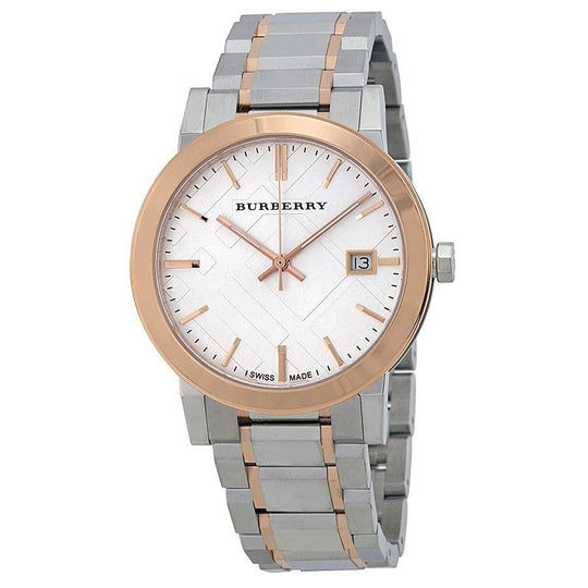 Burberry Women's BU9006 Large Check Two-Tone Stainless Steel Watch