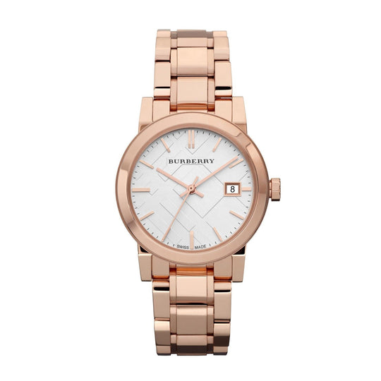 Burberry Women's BU9104 The City Rose-Tone Stainless Steel Watch