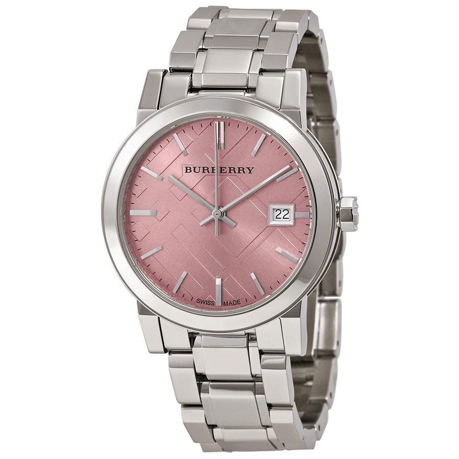 Burberry Women&#39;s BU9124 Medium Check Stainless Steel Watch