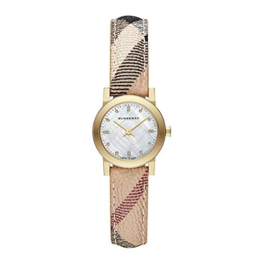 Burberry Women's BU9226 The City Diamond Beige Stainless Steel Watch