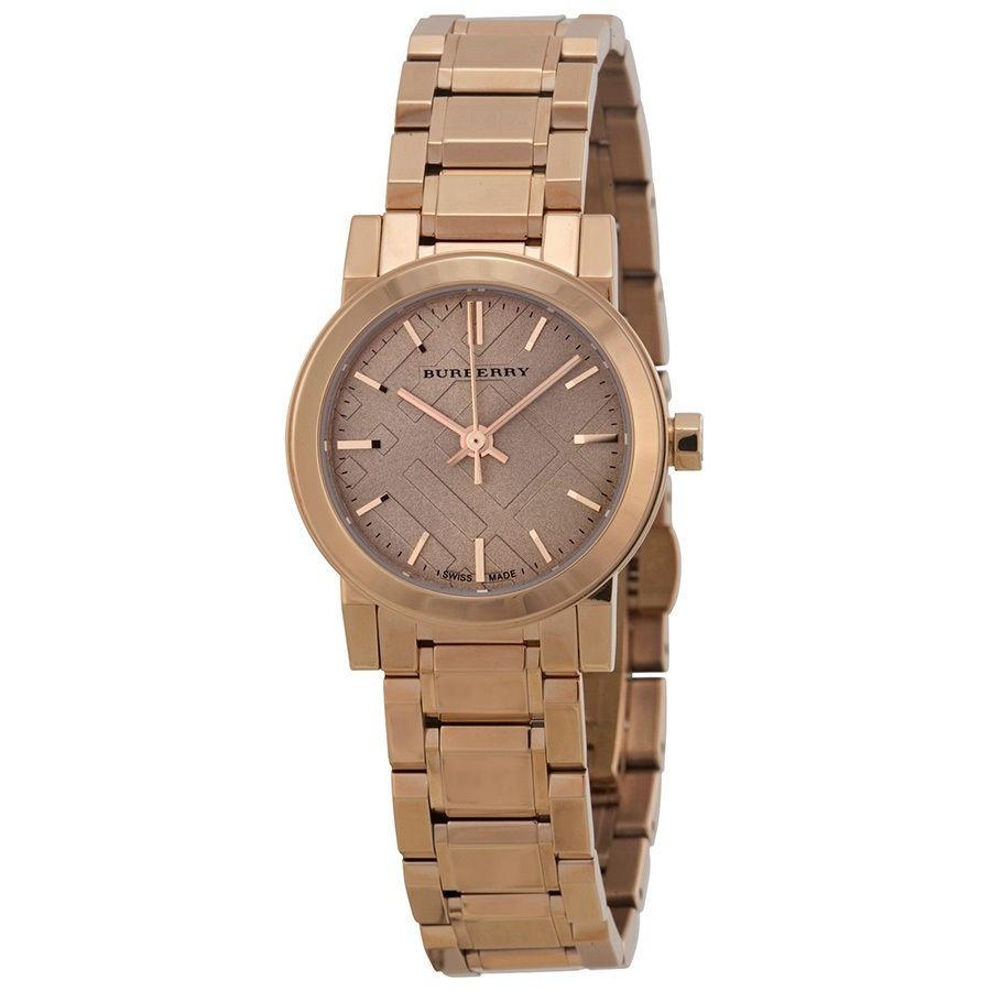 Burberry Women&#39;s BU9228 The City Rose-Tone Stainless Steel Watch