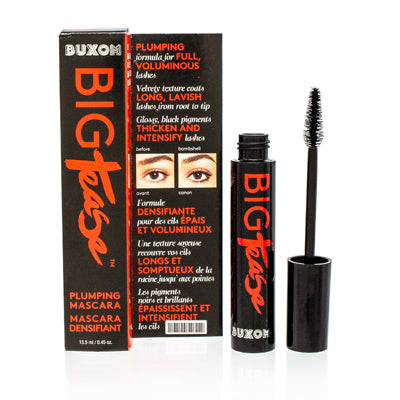 Buxom Big Tease Plumping Mascara  Blackest Blac Box Sl Damaged 0.45 Oz (13.5 Ml)