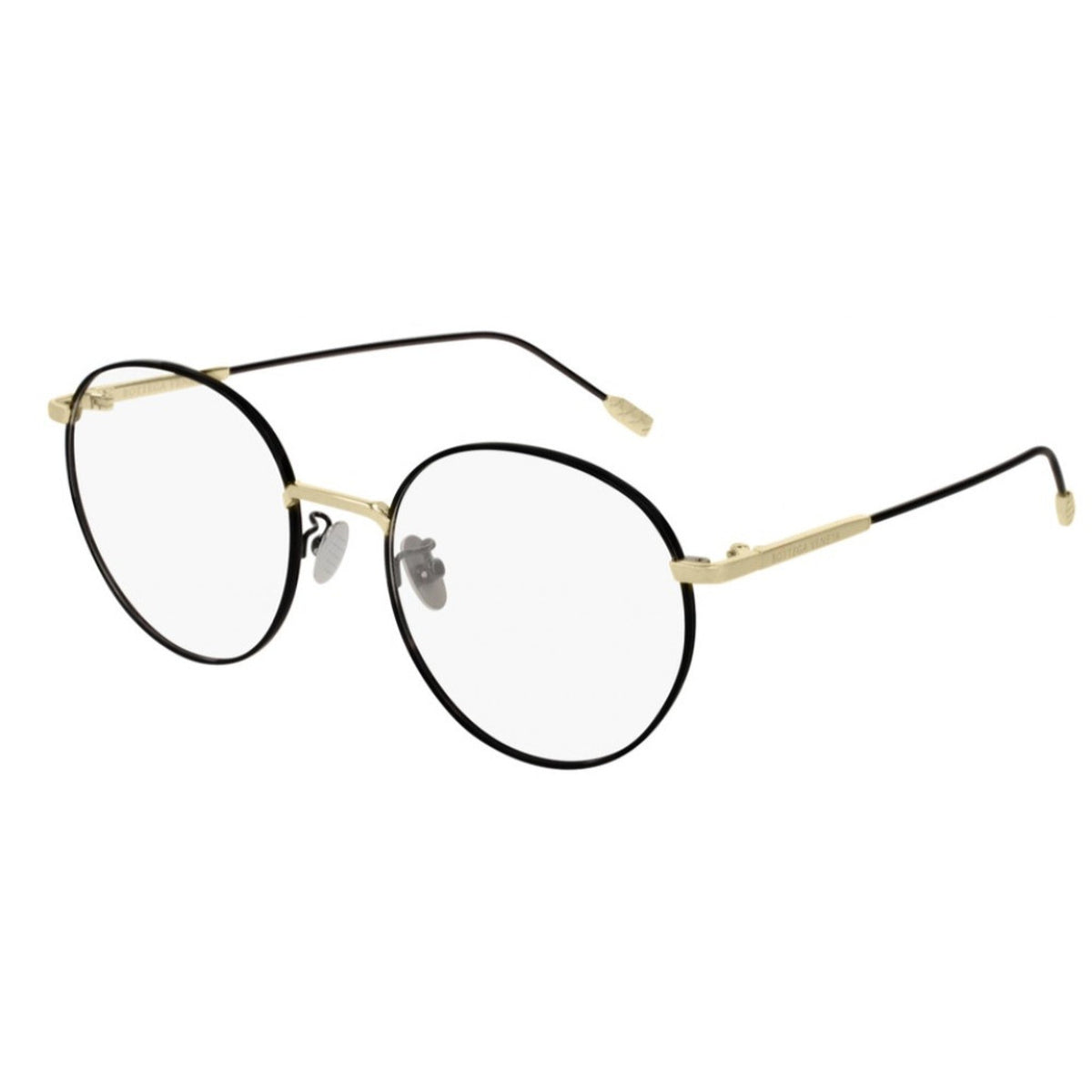 Bottega Veneta Women's Sunglasses Fall Winter 2018 Black Transparent Demo Lens Demo Lens Gold BV0214O 001