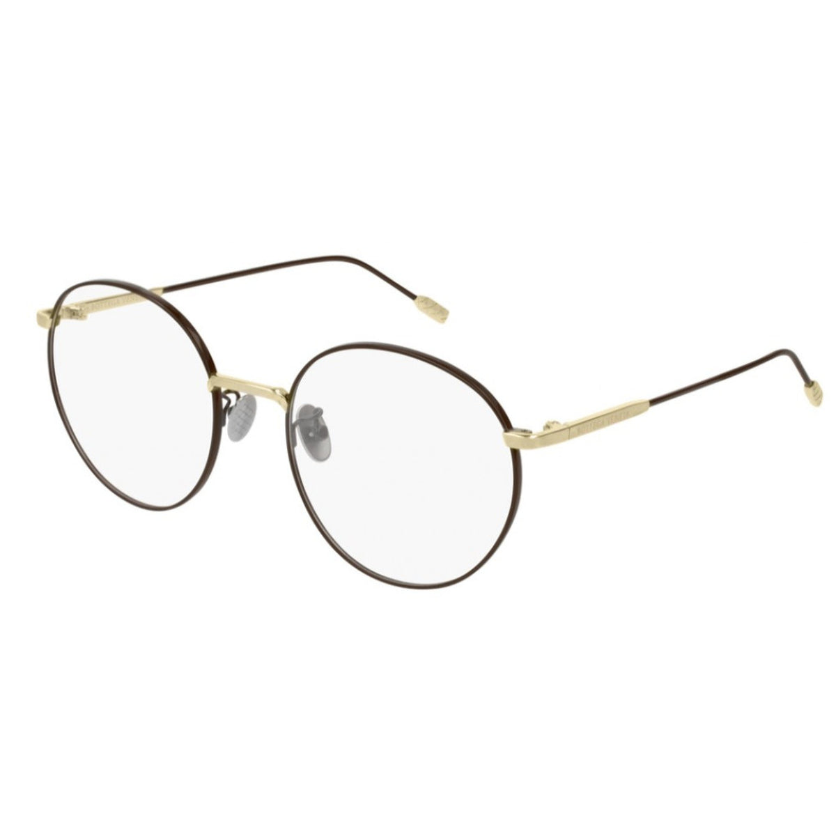Bottega Veneta Women's Sunglasses Fall Winter 2018 Brown Transparent Demo Lens Demo Lens Gold BV0214O 002