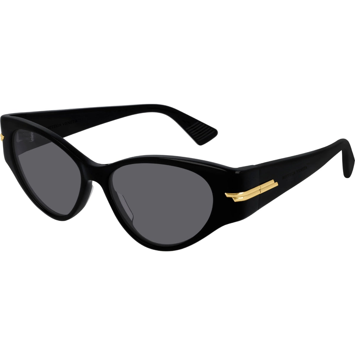 Bottega Veneta Women's Sunglasses Fall Winter 2019 Black Grey CR 39 CR 39 Shiny BV1002S 001