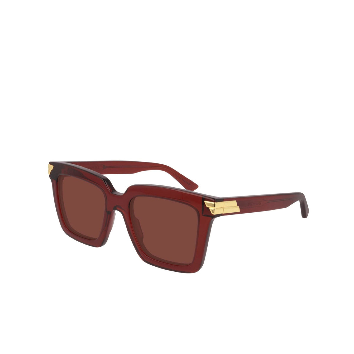 Bottega Veneta Women's Sunglasses Fall Winter 2019 Burgundy Red CR 39 CR 39 Transparent BV1005S 003