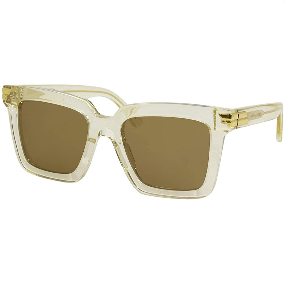 Bottega Veneta Women's Sunglasses Fall Winter 2019 Beige Brown CR 39 CR 39 Transparent BV1005S 005