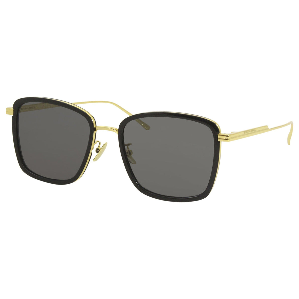 Bottega Veneta Women's Sunglasses Fall Winter 2019 Black Grey CR 39 CR 39 Gold BV1008SK 001