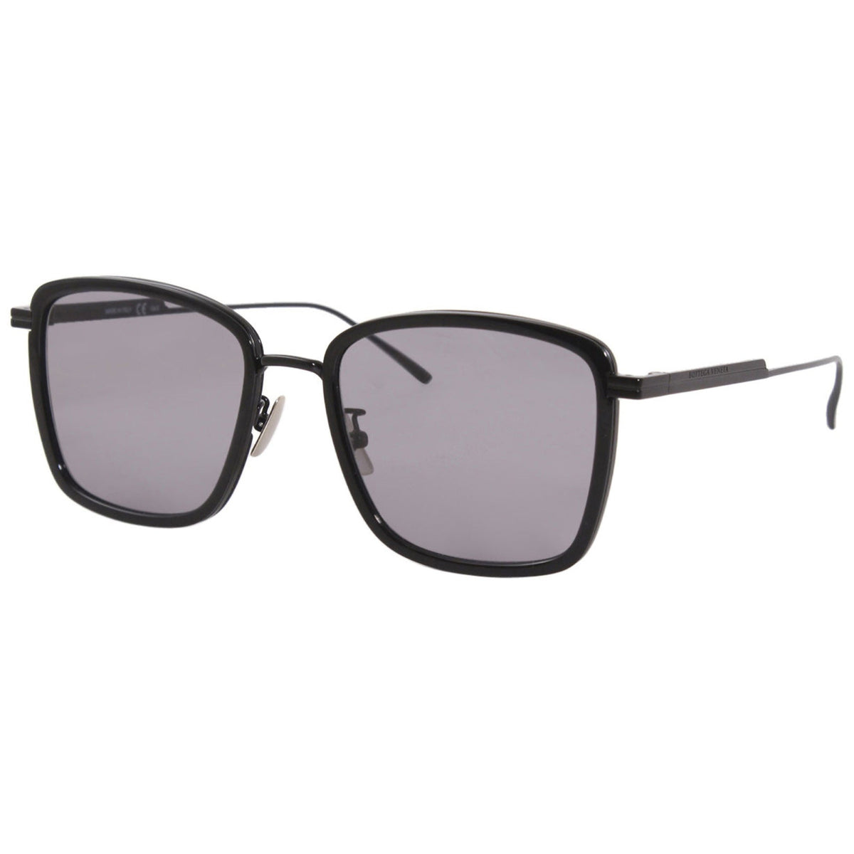 Bottega Veneta Women's Sunglasses Fall Winter 2019 Black Grey CR 39 CR 39 Shiny BV1008SK 002