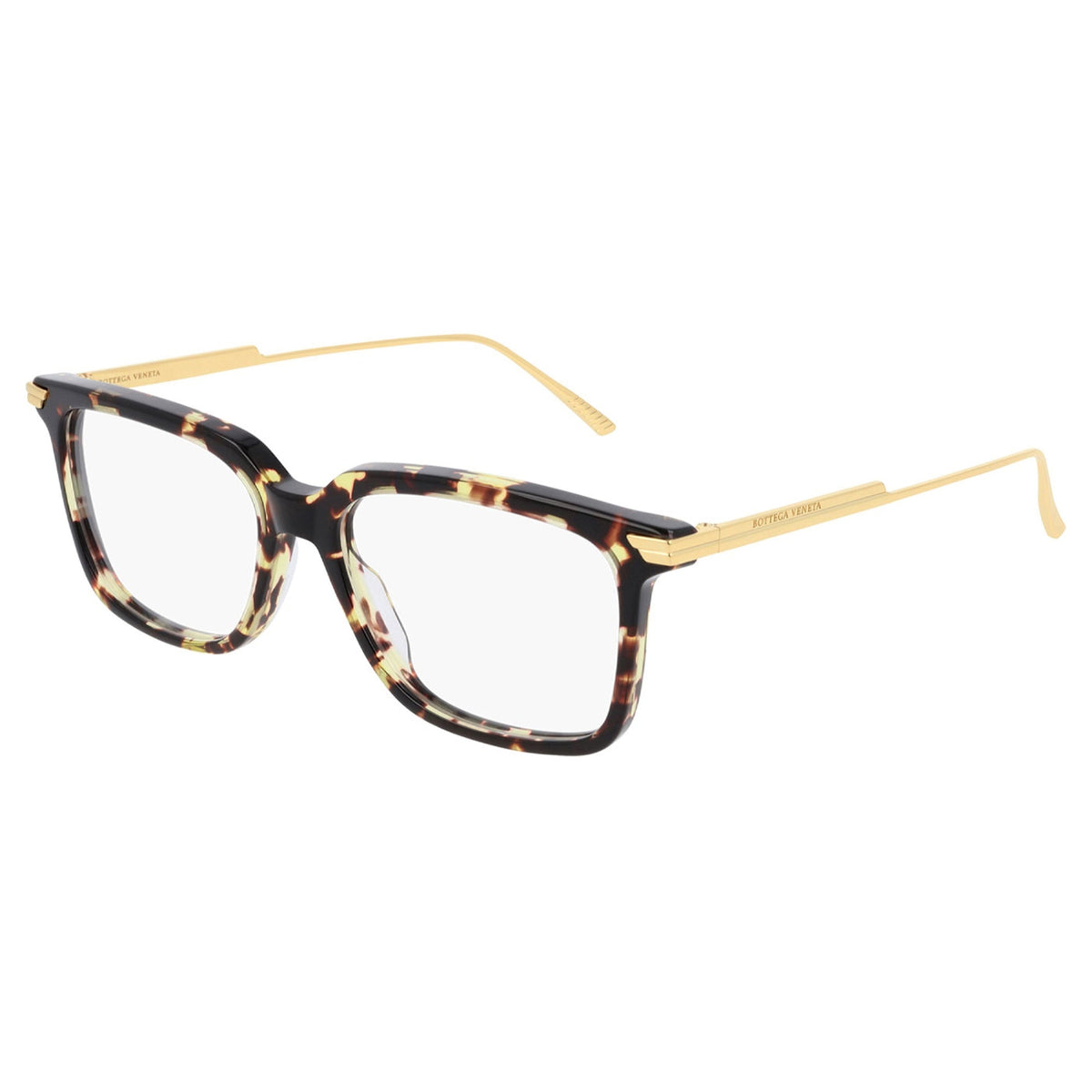 Bottega Veneta Unisex Sunglasses Fall Winter 2019 Havana Transparent Demo Lens Demo Lens Gold BV1009O 003
