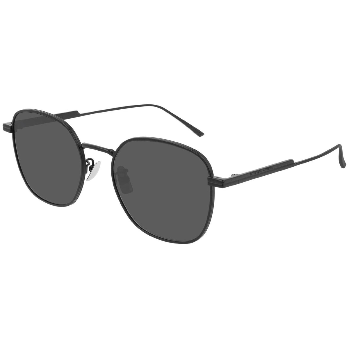 Bottega Veneta Unisex Sunglasses Fall Winter 2019 Black Grey Nylon Nylon Matte BV1014SK 001