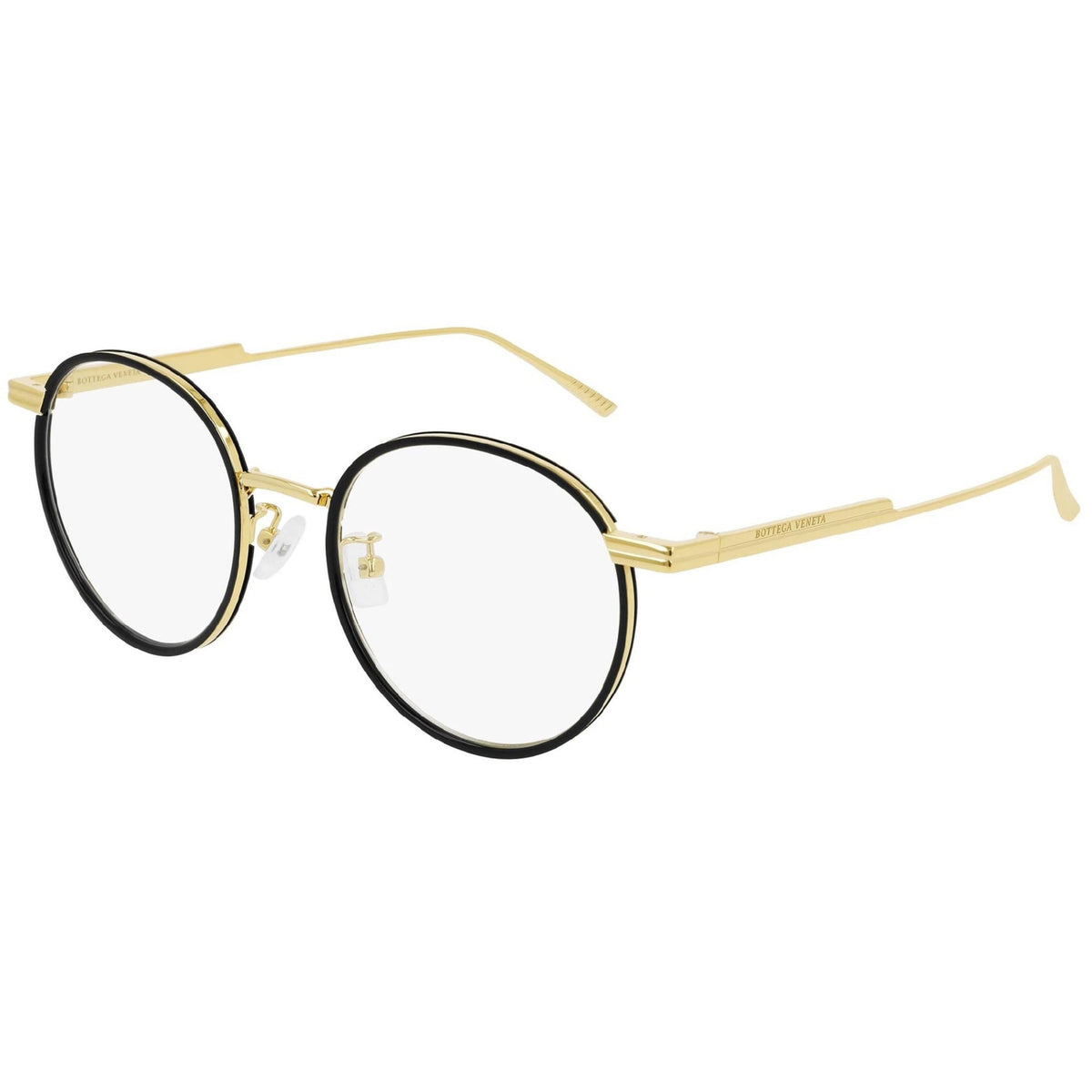 Bottega Veneta Unisex Sunglasses Fall Winter 2019 Black Transparent Demo Lens Demo Lens Black BV1017O 001