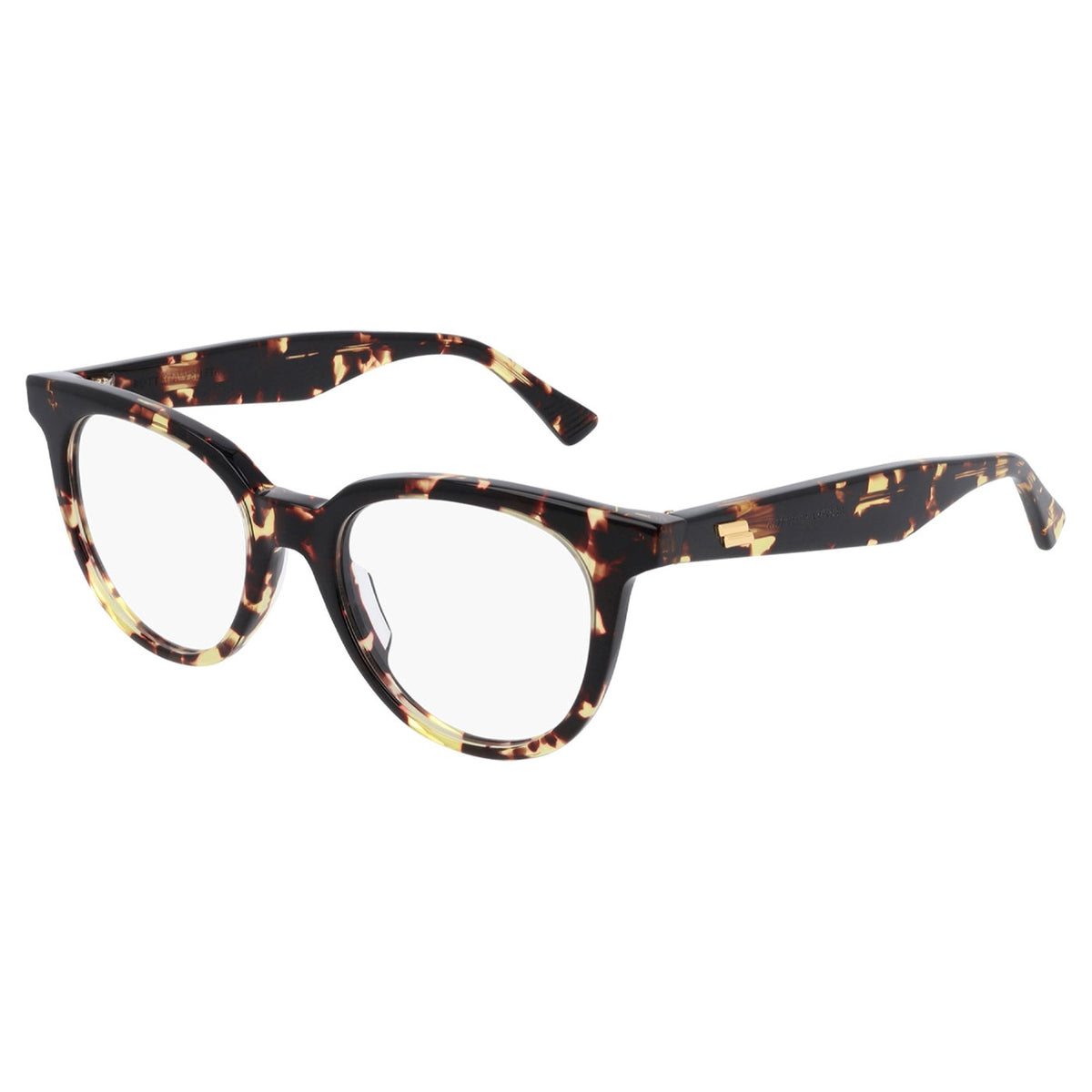 Bottega Veneta Women&#39;s Sunglasses Fall Winter 2019 Havana Transparent Demo Lens Demo Lens Shiny BV1020O 002