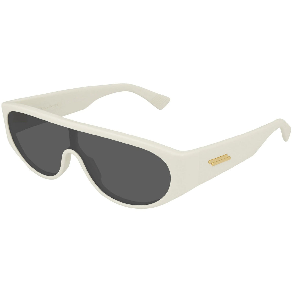 Bottega Veneta Men&#39;s Sunglasses Fall Winter 2019 Ivory Grey NYLON NYLON Shiny BV1027S 003