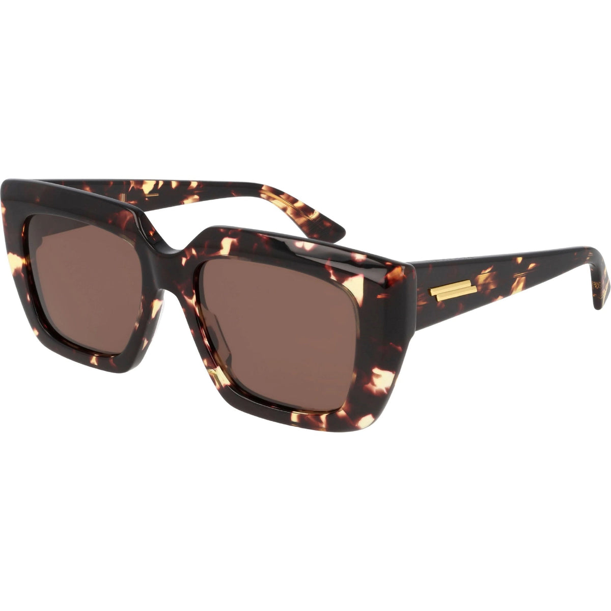 Bottega Veneta Women's Sunglasses Spring Summer 2020 Havana Brown CR 39 CR 39 Shiny BV1030S 002