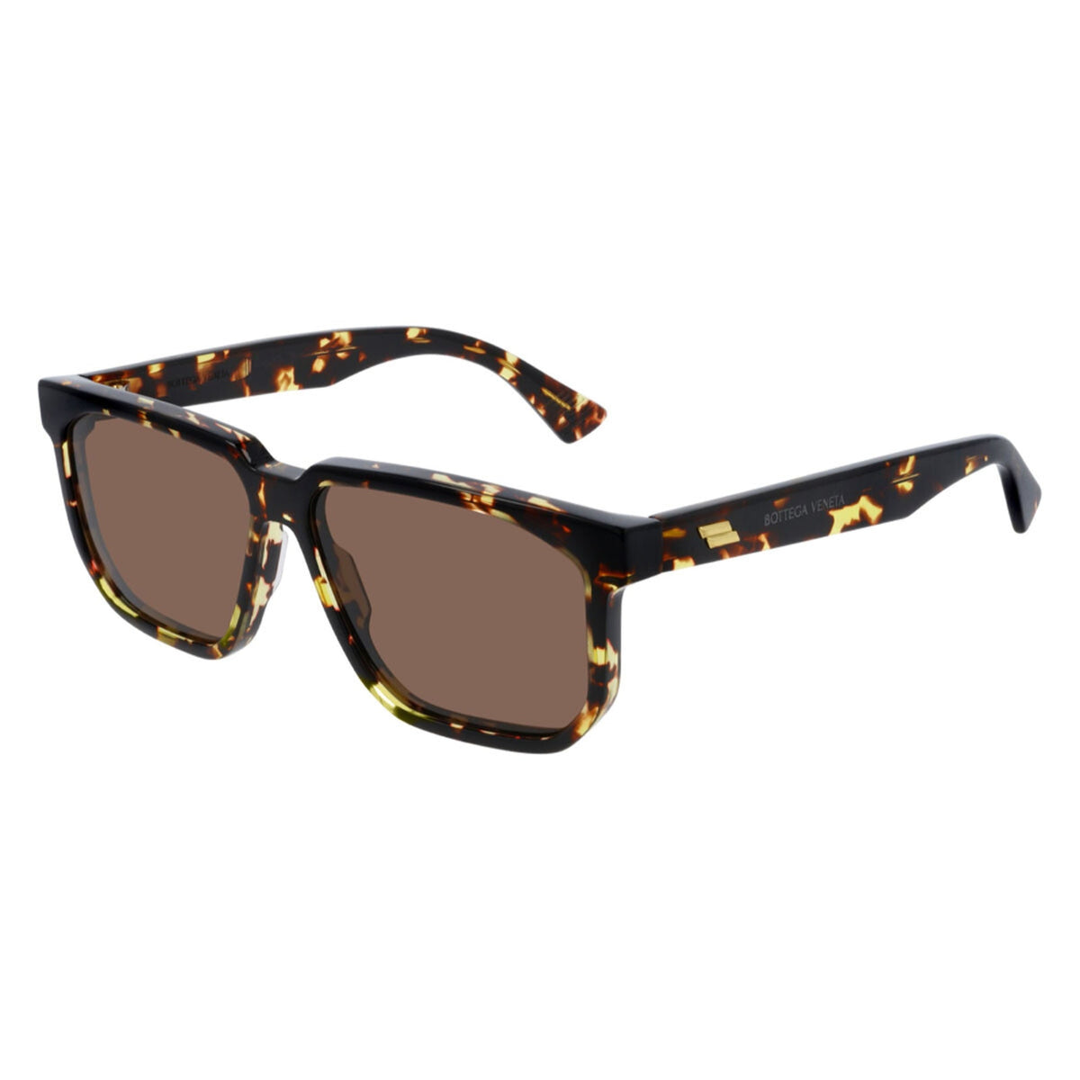 Bottega Veneta Men's Sunglasses Spring Summer 2020 Havana Brown CR 39 CR 39 Shiny BV1033S 002