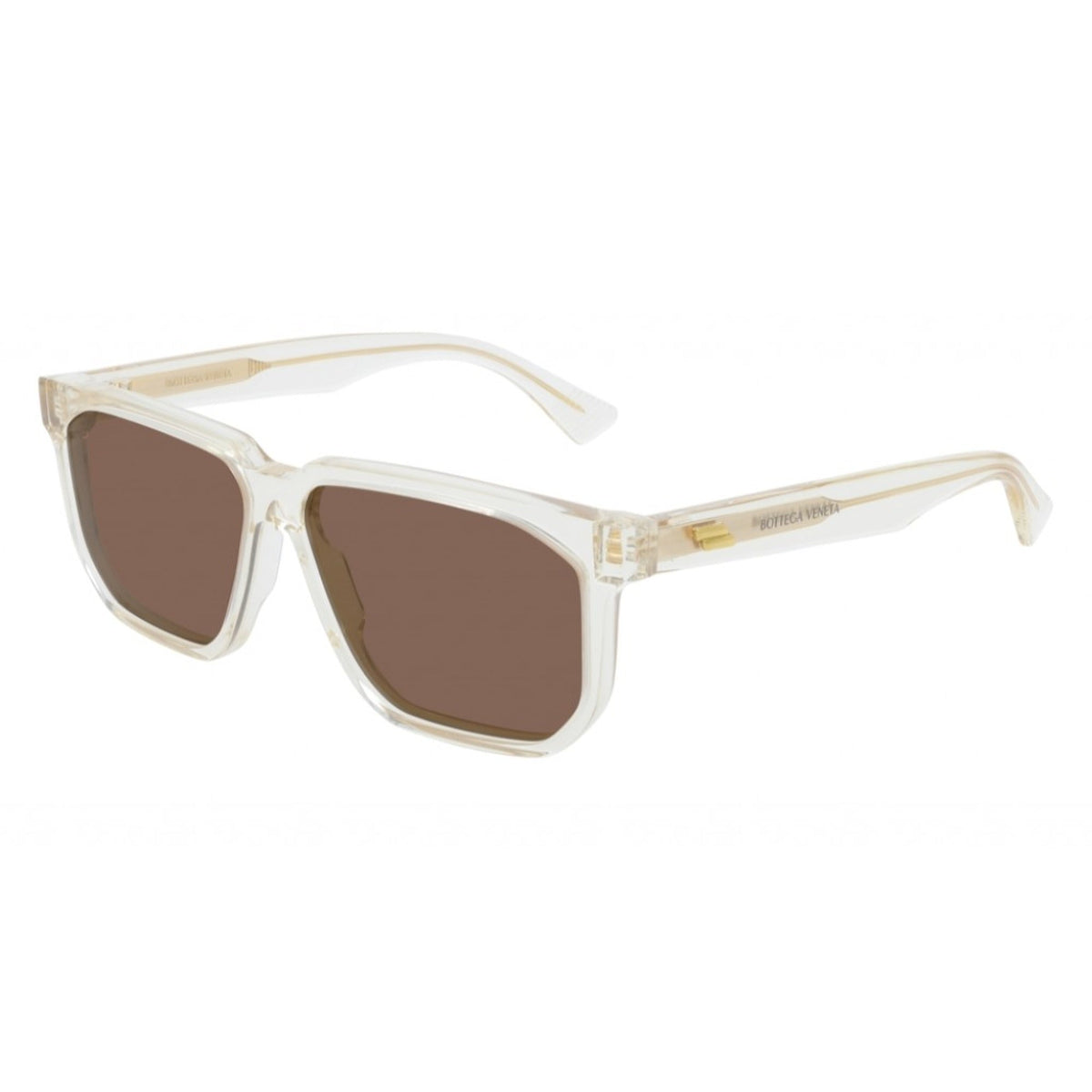 Bottega Veneta Men's Sunglasses Spring Summer 2020 Beige Brown CR 39 CR 39 Transparent BV1033S 004