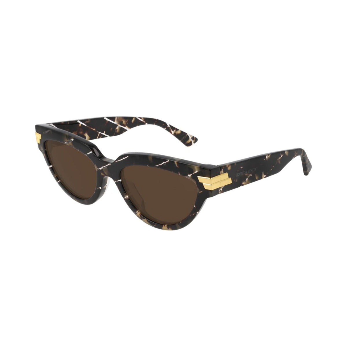 Bottega Veneta Women's Sunglasses Spring Summer 2020 Havana Brown CR 39 CR 39 Crystal BV1035S 003