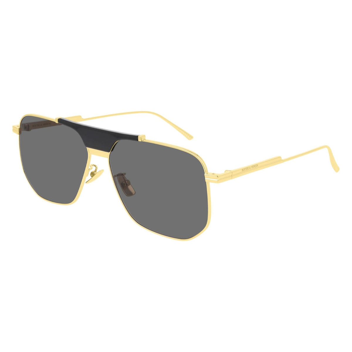Bottega Veneta Men's Sunglasses Spring Summer 2020 Gold Grey CR 39 CR 39 Black BV1036S 004