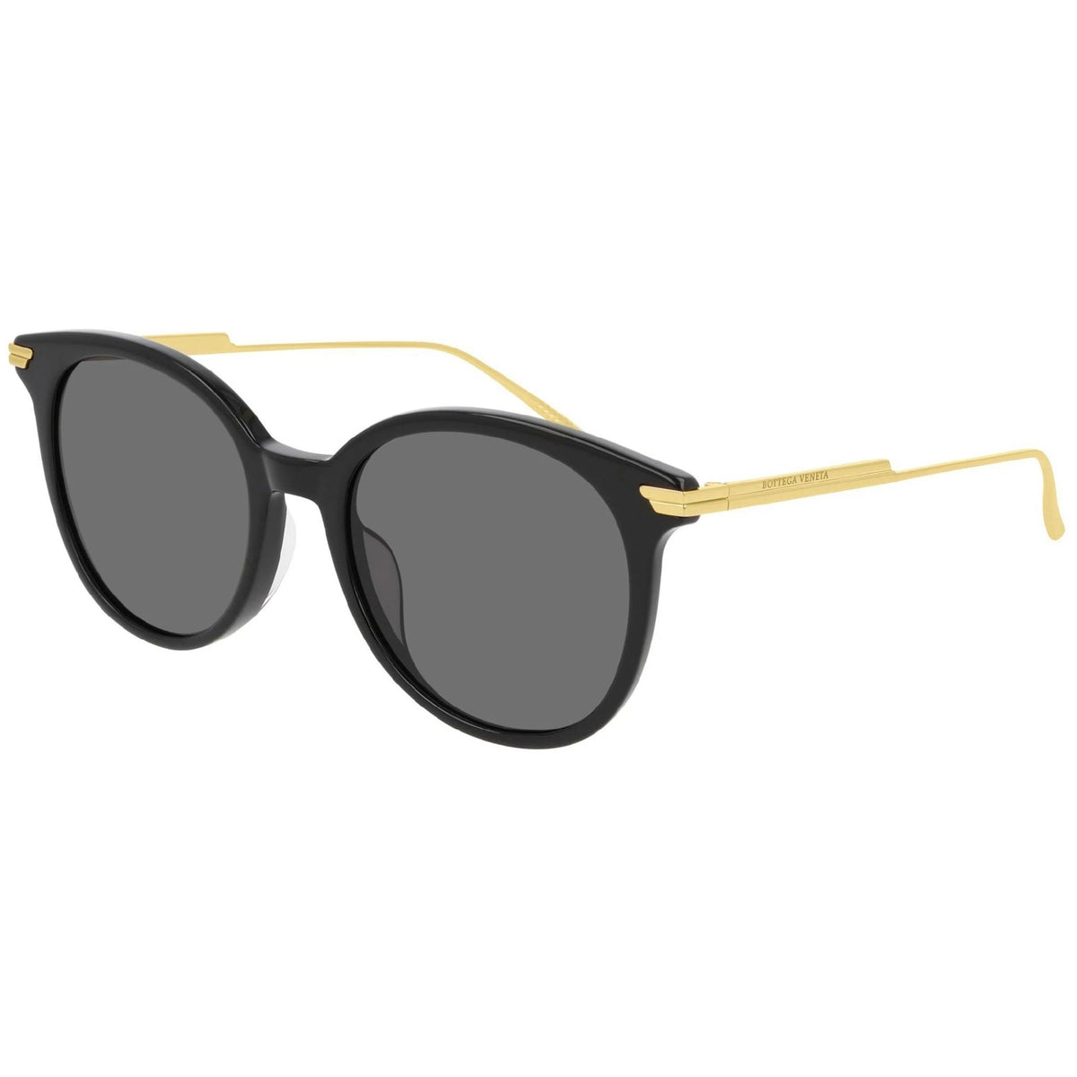 Bottega Veneta Women's Sunglasses Spring Summer 2020 Black Grey CR 39 CR 39 Shiny BV1038SA 001