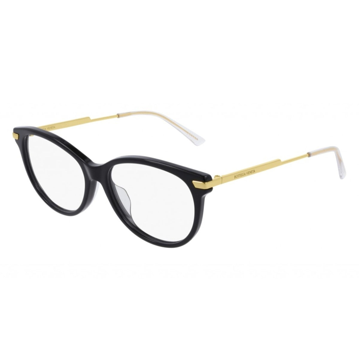 Bottega Veneta Women's Sunglasses Spring Summer 2020 Black Transparent Demo Lens Demo Lens Shiny BV1039O 001