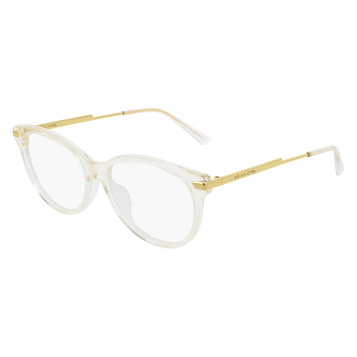 Bottega Veneta Women's Sunglasses Spring Summer 2020 Beige Transparent Demo Lens Demo Lens Gold BV1039O 003