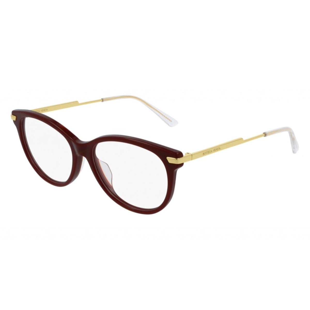 Bottega Veneta Women's Sunglasses Spring Summer 2020 Burgundy Transparent Demo Lens Demo Lens Burgundy BV1039O 004