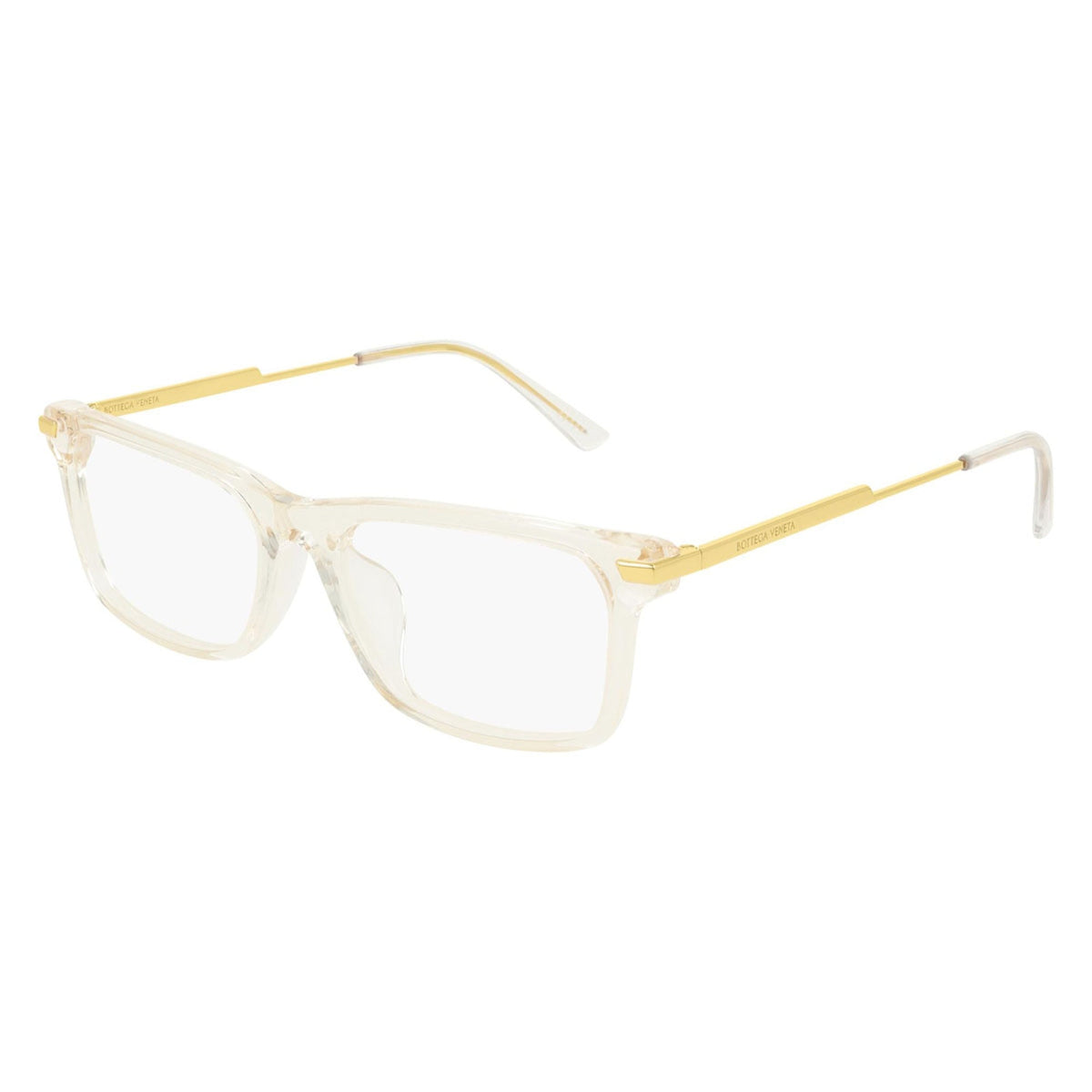Bottega Veneta Men's Sunglasses Spring Summer 2020 Beige Transparent Demo Lens Demo Lens Transparent BV1040OA 003