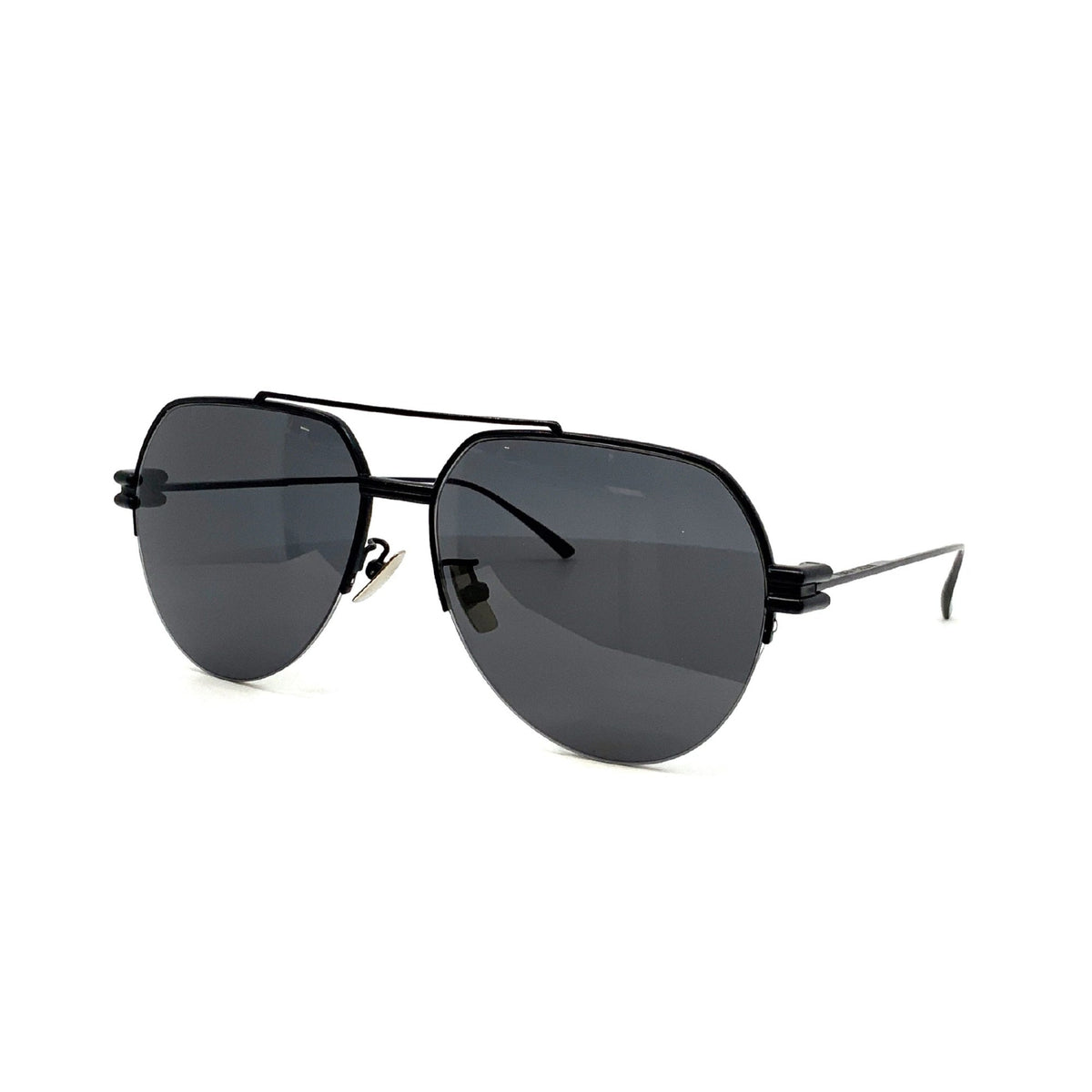 Bottega Veneta Women's Sunglasses Spring Summer 2020 Black Grey Nylon Nylon Matte BV1046S 001
