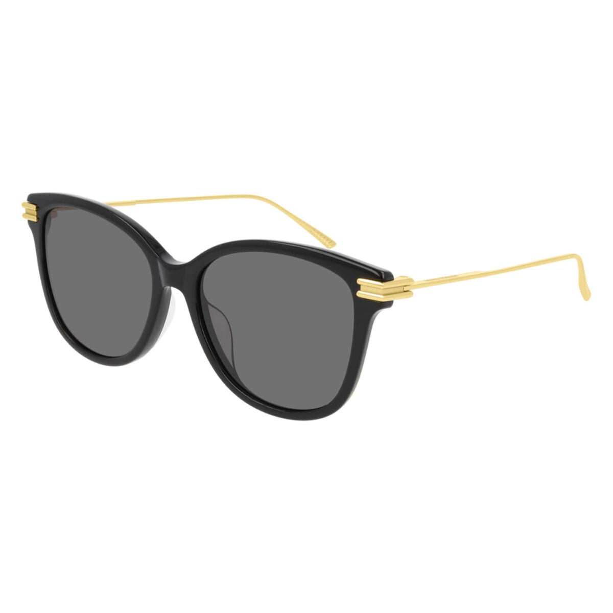 Bottega Veneta Women's Sunglasses Spring Summer 2020 Black Grey CR 39 CR 39 Shiny BV1048SA 001