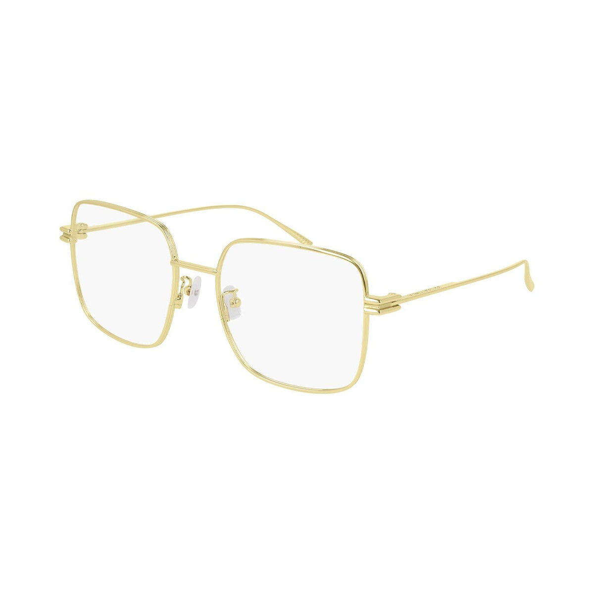 Bottega Veneta Women's Sunglasses Spring Summer 2020 Gold Transparent Demo Lens Demo Lens Light BV1049O 002