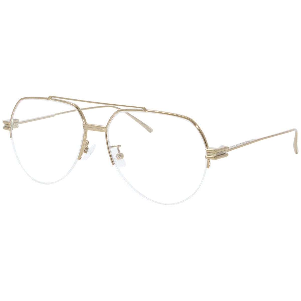 Bottega Veneta Women's Sunglasses Spring Summer 2020 Gold Transparent Demo Lens Demo Lens Light BV1050O 002