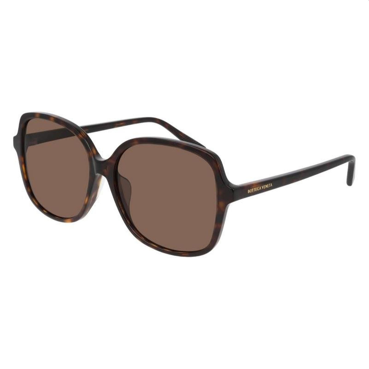 Bottega Veneta Women's Sunglasses Spring Summer 2020 Havana Brown Nylon Nylon Dark BV1053SA 002