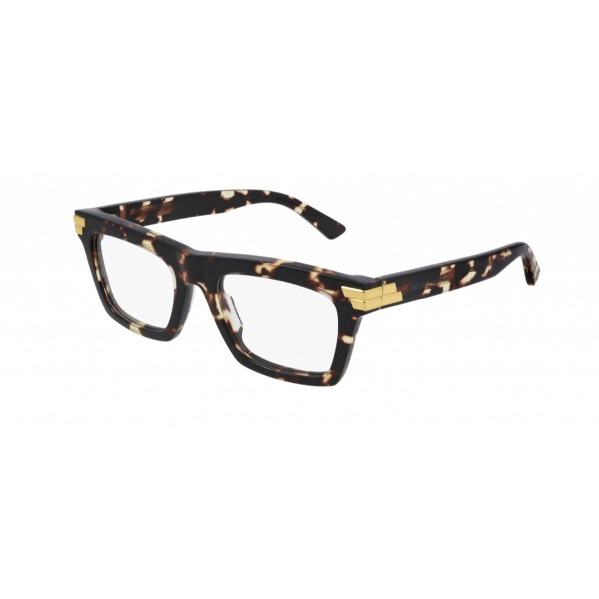 Bottega Veneta Unisex Sunglasses Fall Winter 2020 Havana Transparent Demo Lens Demo Lens Shiny BV1059O 002