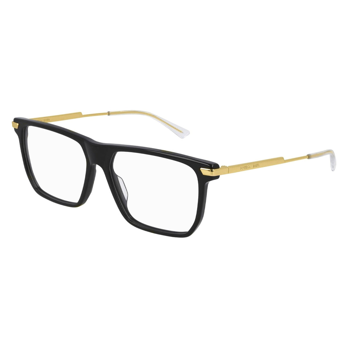 Bottega Veneta Men's Sunglasses Fall Winter 2020 Black Transparent Demo Lens Demo Lens Shiny BV1071O 001