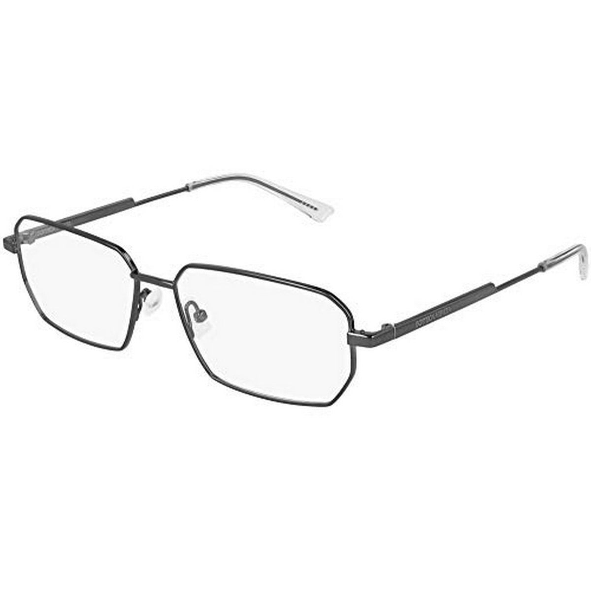 Bottega Veneta Unisex Sunglasses Fall Winter 2020 Ruthenium Transparent Demo Lens Demo Lens Dark BV1073O 001