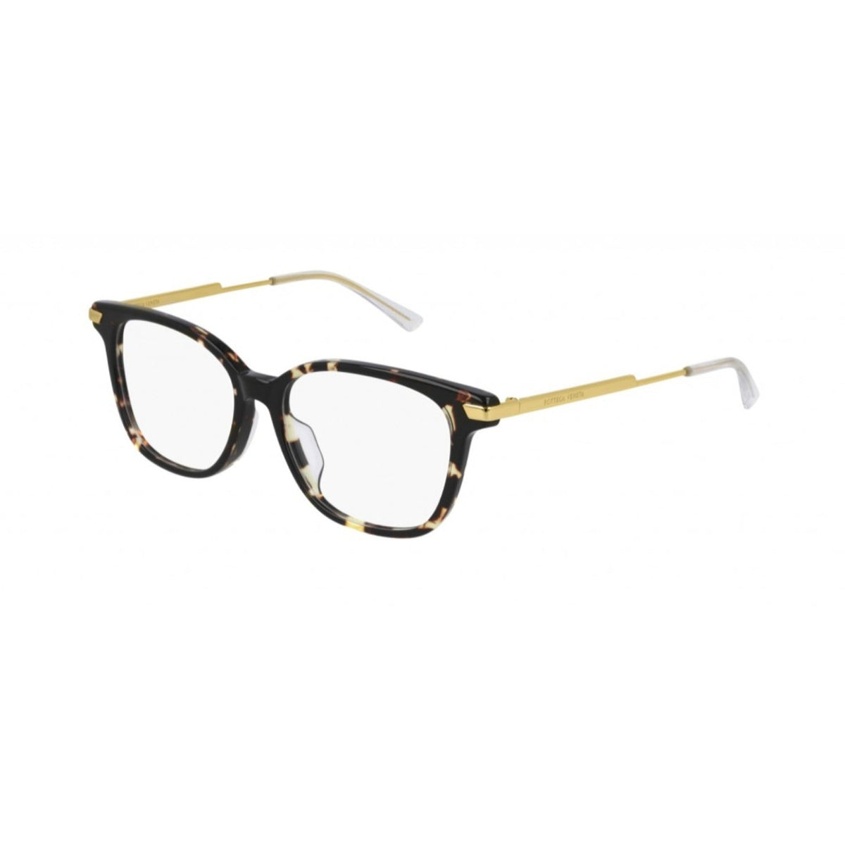 Bottega Veneta Women's Sunglasses Fall Winter 2020 Havana Transparent Demo Lens Demo Lens Shiny BV1074OA 002