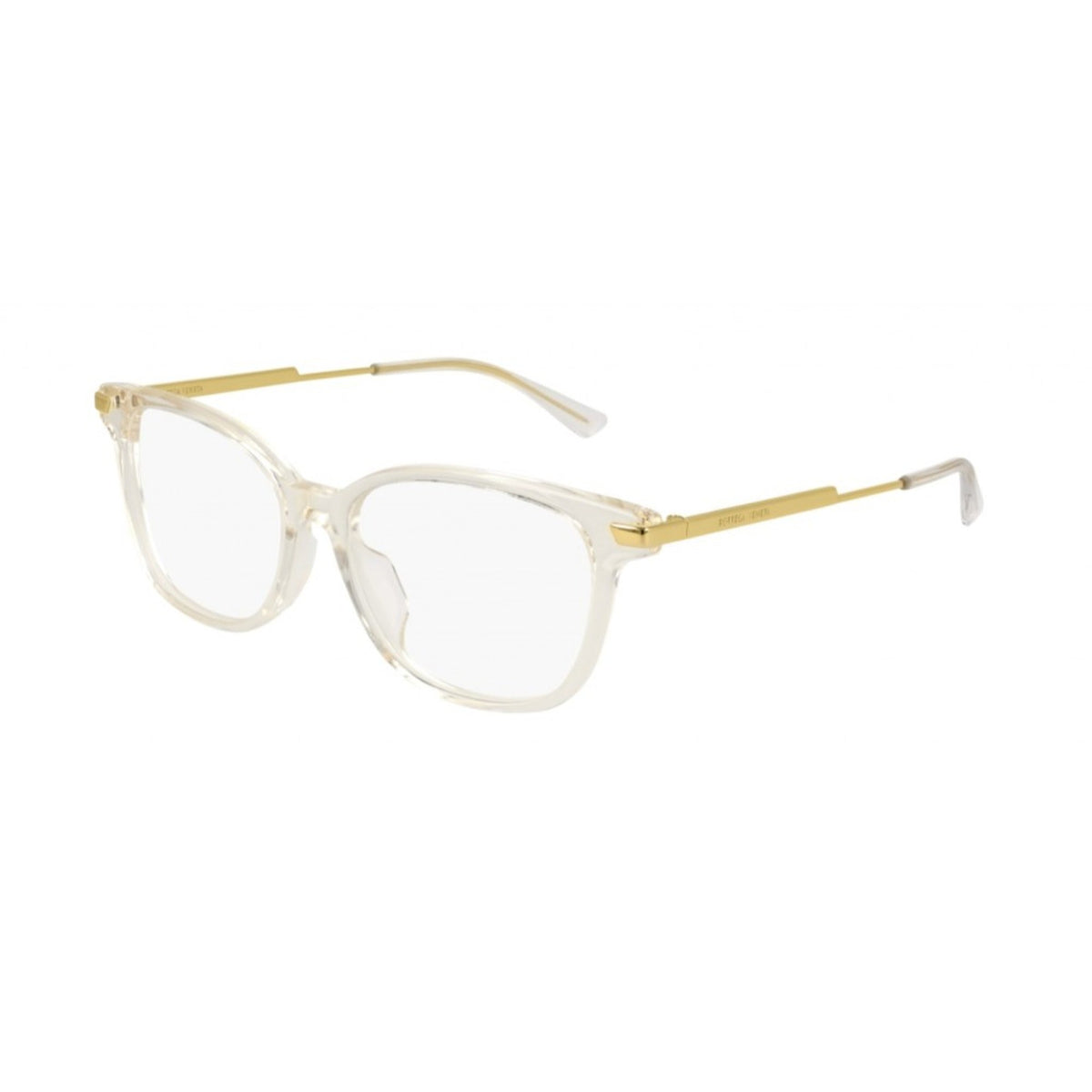 Bottega Veneta Women's Sunglasses Fall Winter 2020 Beige Transparent Demo Lens Demo Lens Transparent BV1074OA 003
