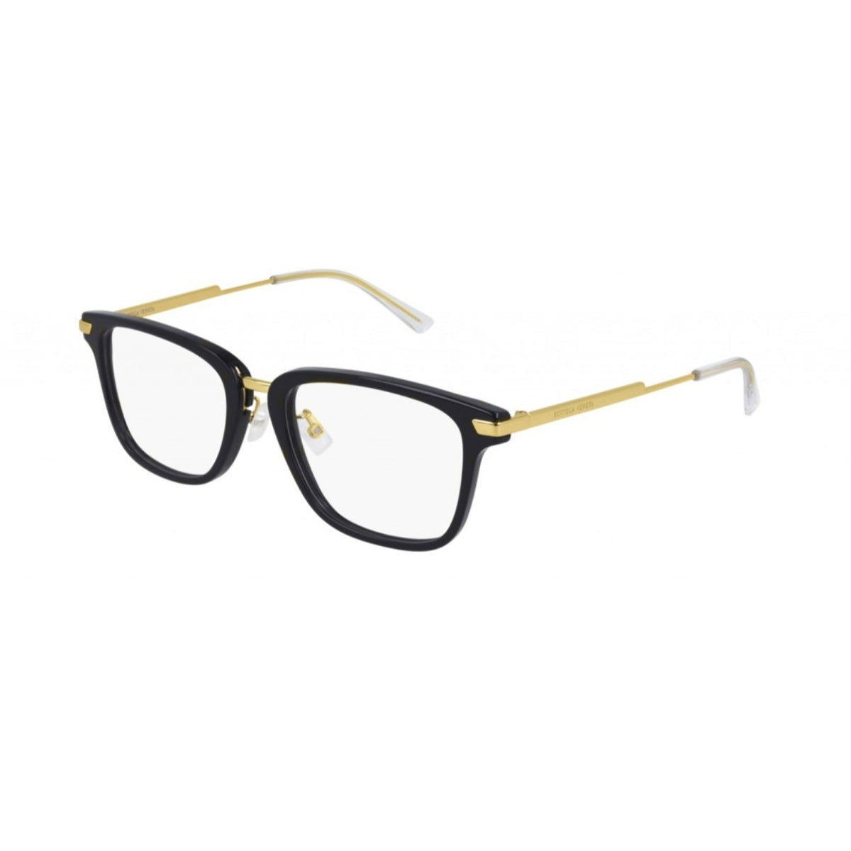 Bottega Veneta Unisex Sunglasses Fall Winter 2020 Blue Transparent Demo Lens Demo Lens Gold BV1075OA 003
