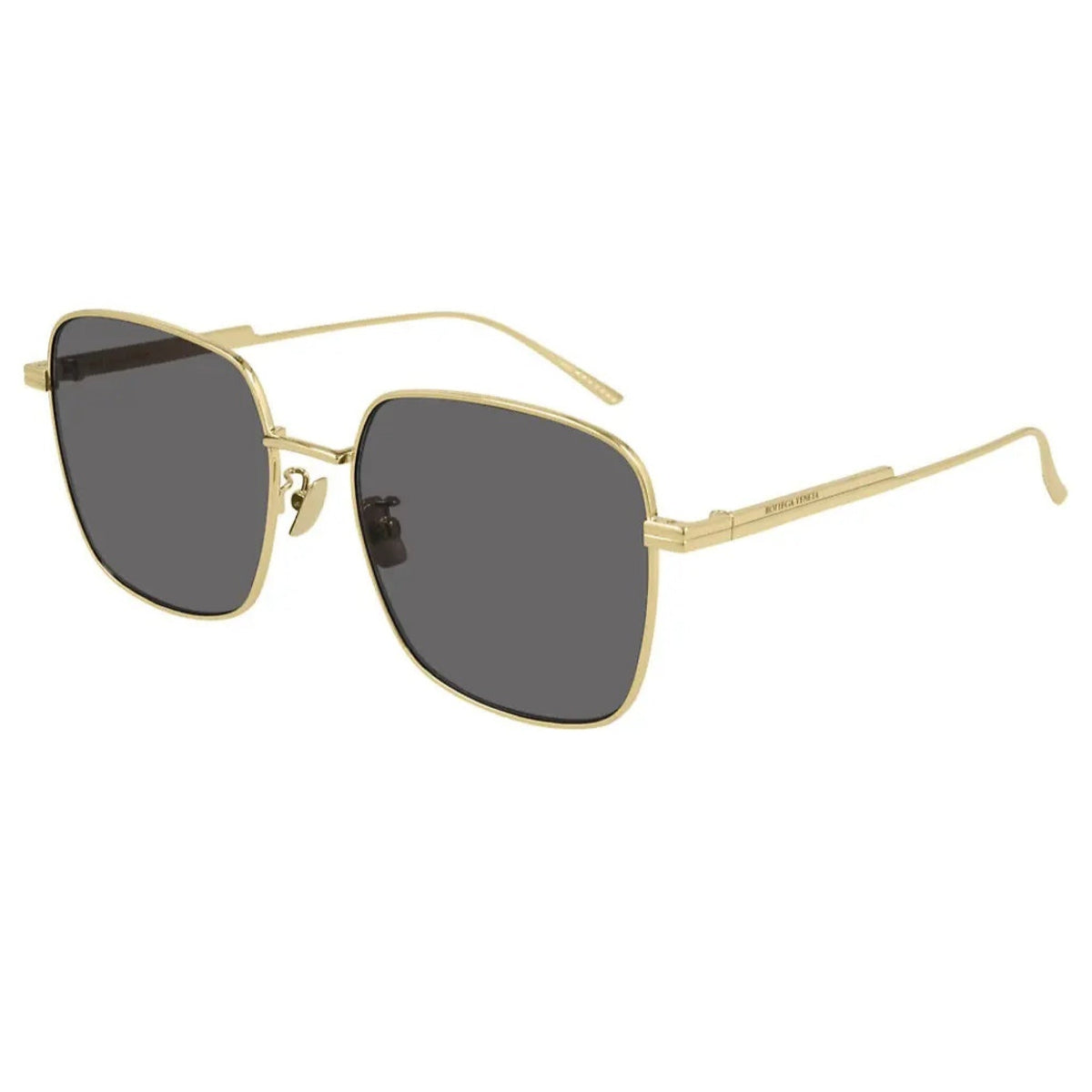 Bottega Veneta Women's Sunglasses Fall Winter 2020 Gold Grey Nylon Nylon Shiny BV1082SK 001