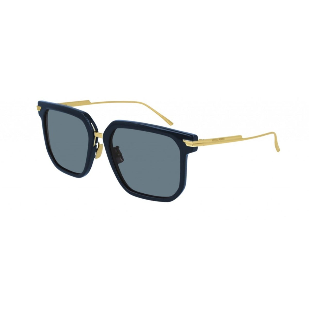 Bottega Veneta Women's Sunglasses Fall Winter 2020 Blue Blue CR 39 CR 39 Gold BV1083SA 003