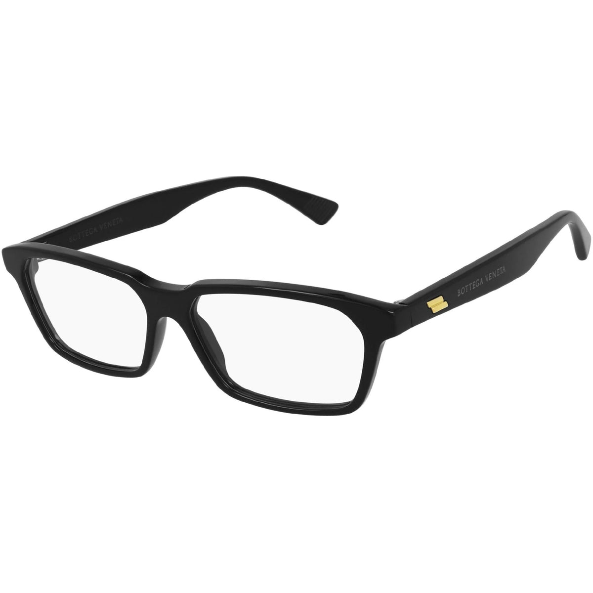 Bottega Veneta Women's Sunglasses Spring Summer 2021 Black Transparent Demo Lens Demo Lens Shiny BV1098O 001