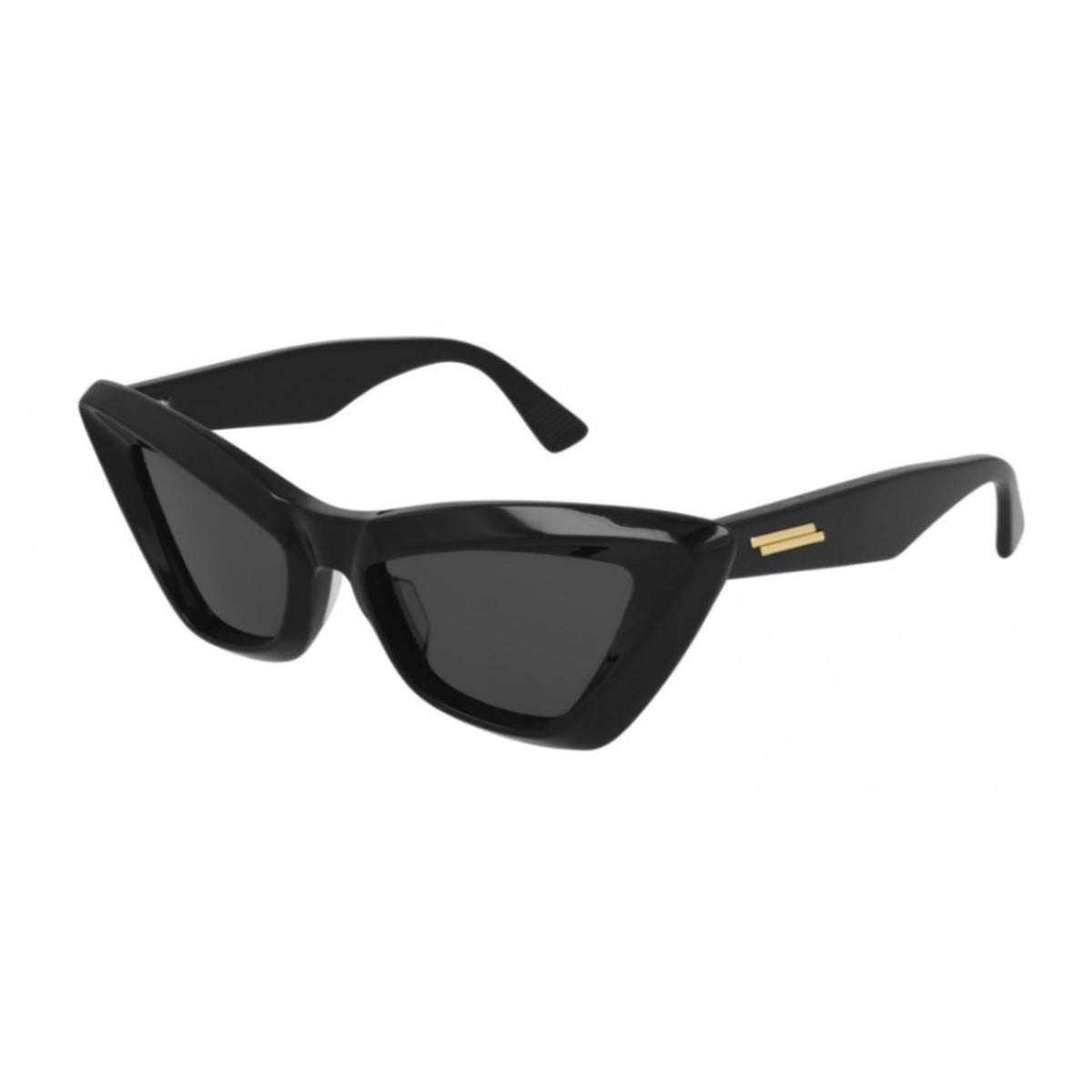 Bottega Veneta Women's Sunglasses Spring Summer 2021 Black Grey CR 39 CR 39 Shiny BV1101S 001
