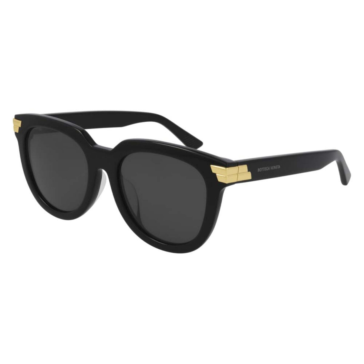 Bottega Veneta Women's Sunglasses Spring Summer 2021 Black Grey CR 39 CR 39 Shiny BV1104SA 001