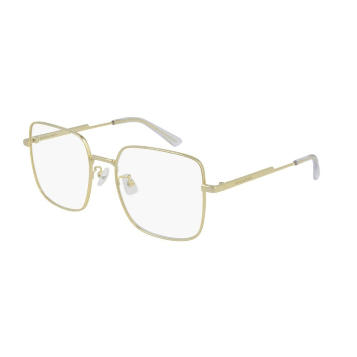 Bottega Veneta Women's Sunglasses Spring Summer 2021 Gold Transparent Demo Lens Demo Lens Light BV1110O 001