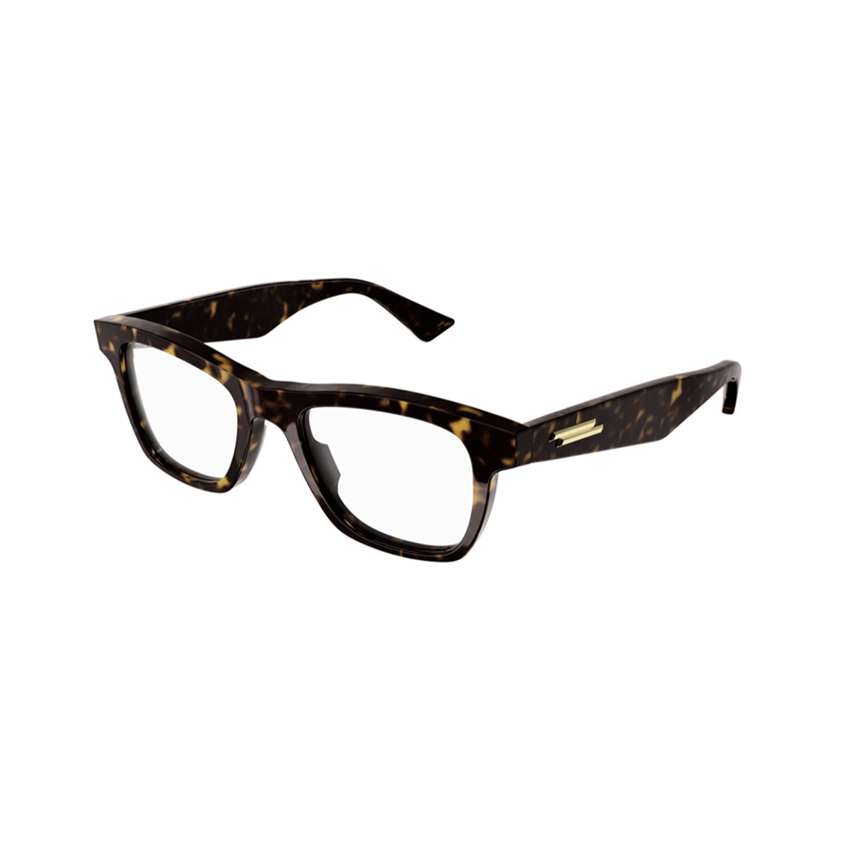 Bottega Veneta Men's Sunglasses Fall Winter 2021 Havana Transparent Demo Lens Demo Lens Dark BV1120O 002